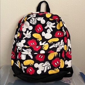 Disney Mickey Mouse Kids Backpack - Red, Yellow, Black